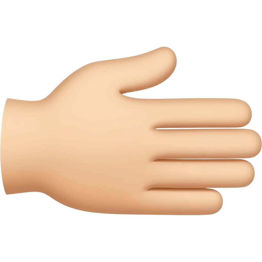 horizontal hand emoji