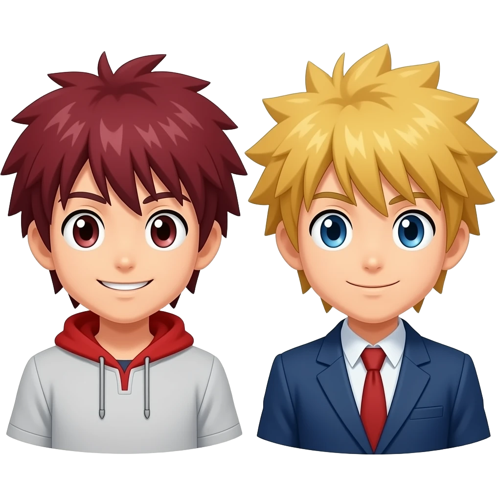 Killua and gon emoji from hxh emoji