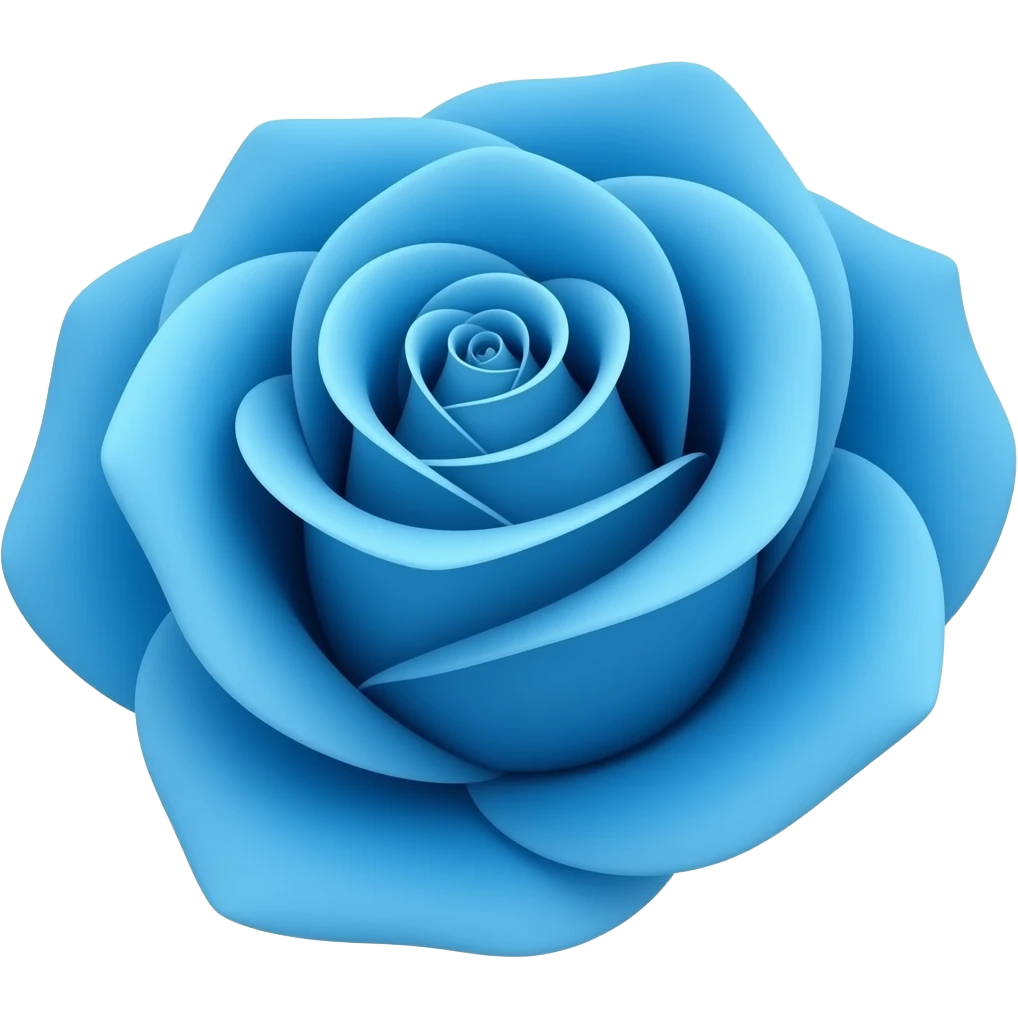 Semplicemente una rosa blu emoji