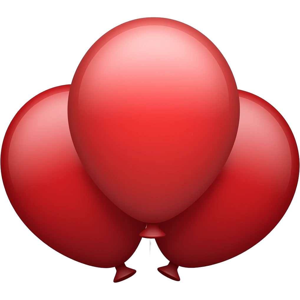 red balloons emoji