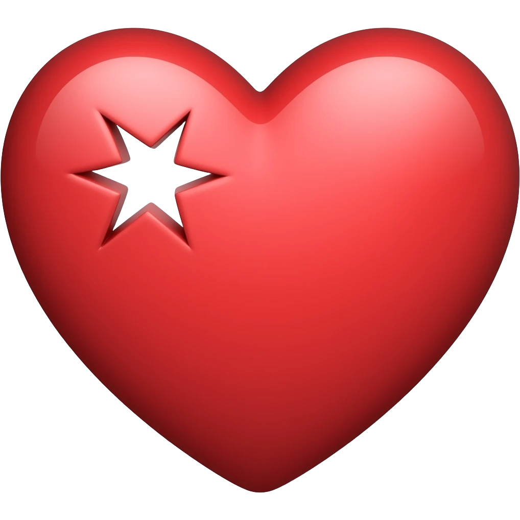 Heart with a bite mark emoji