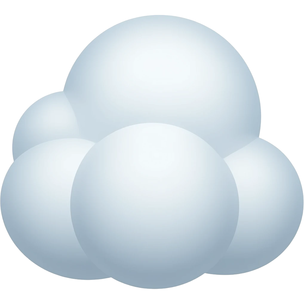 Wind cloud, emoji, simple emoji