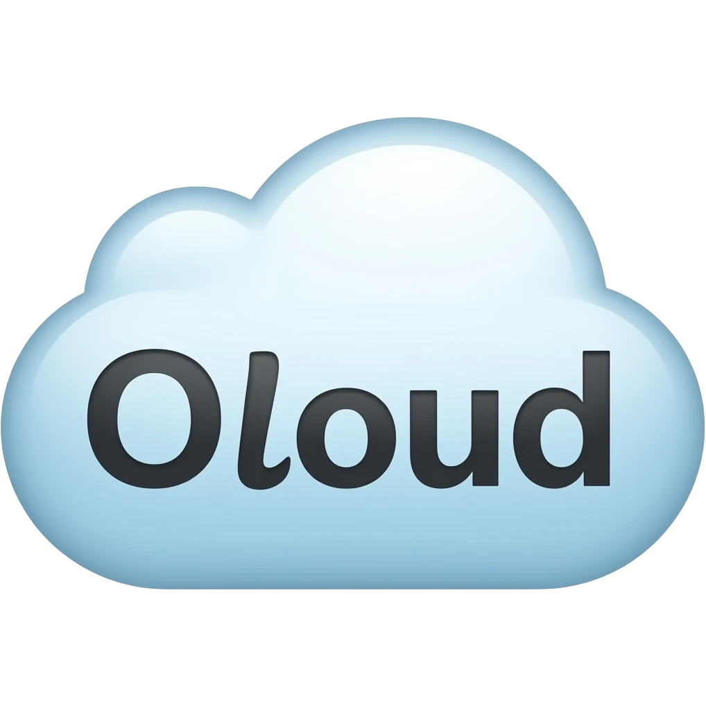 iCloud написано словами emoji