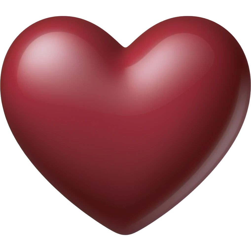 Cuore bordeaux emoji