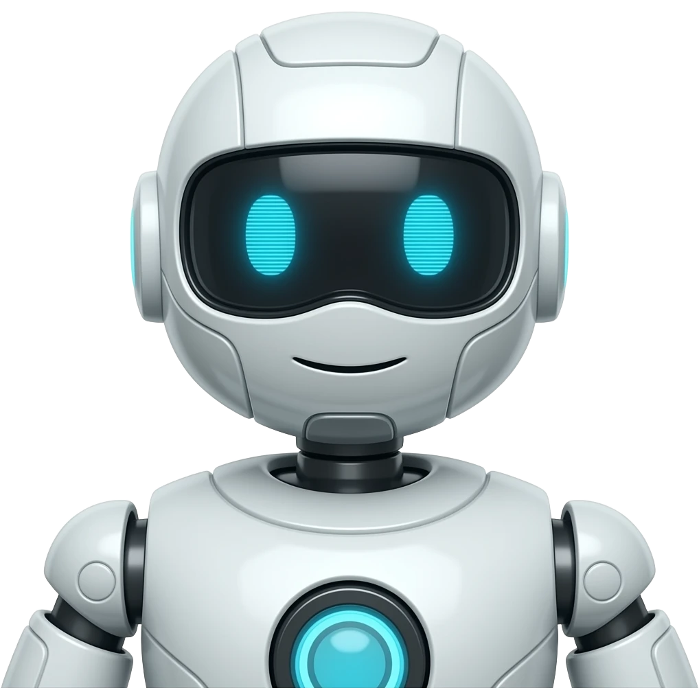 an AI robot agent emoji