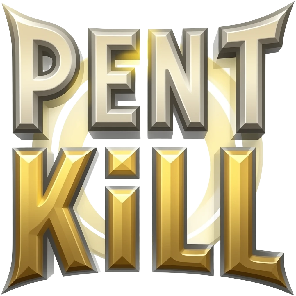 the word PENTAKILL in big bold capital letters emoji