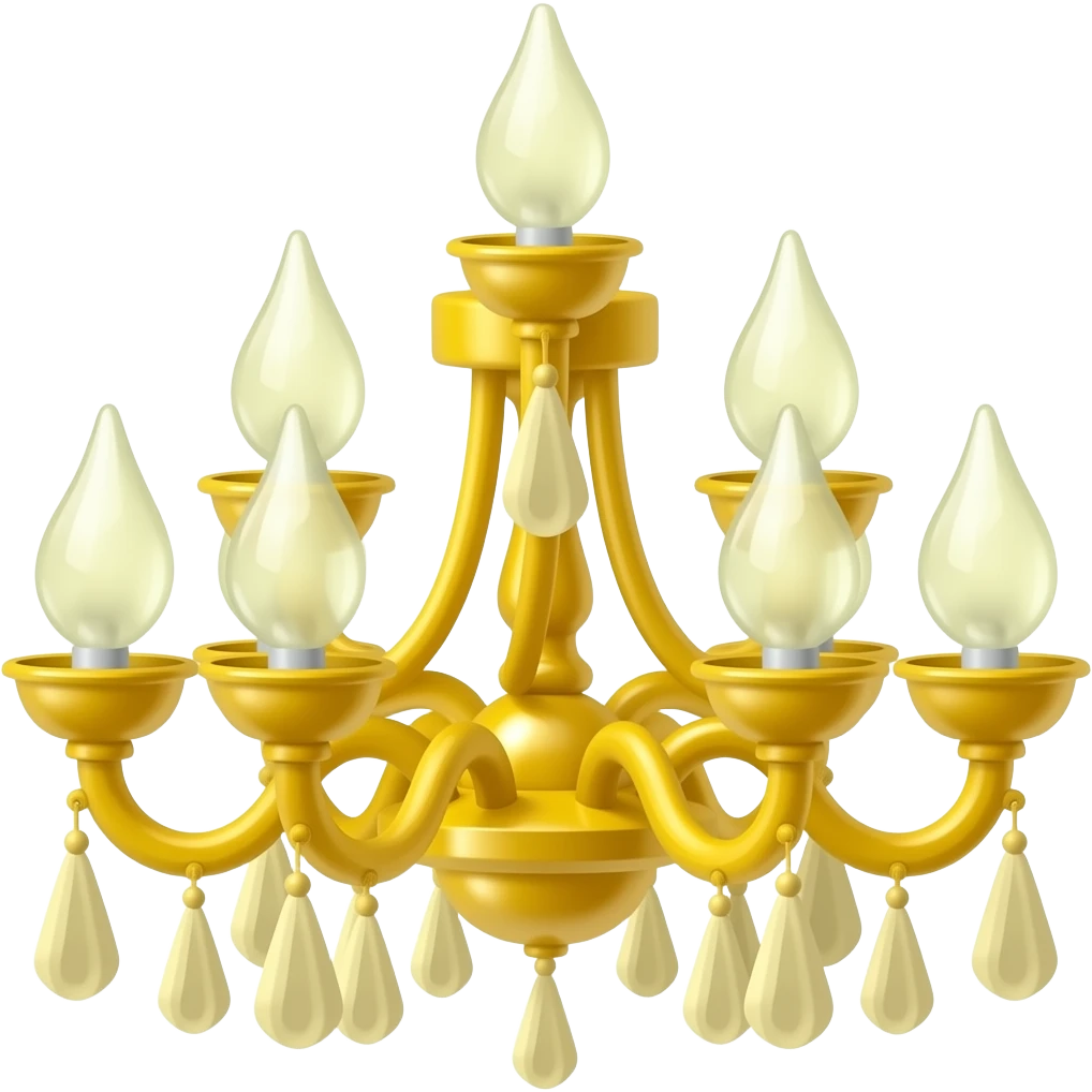 yellow chandelier emoji