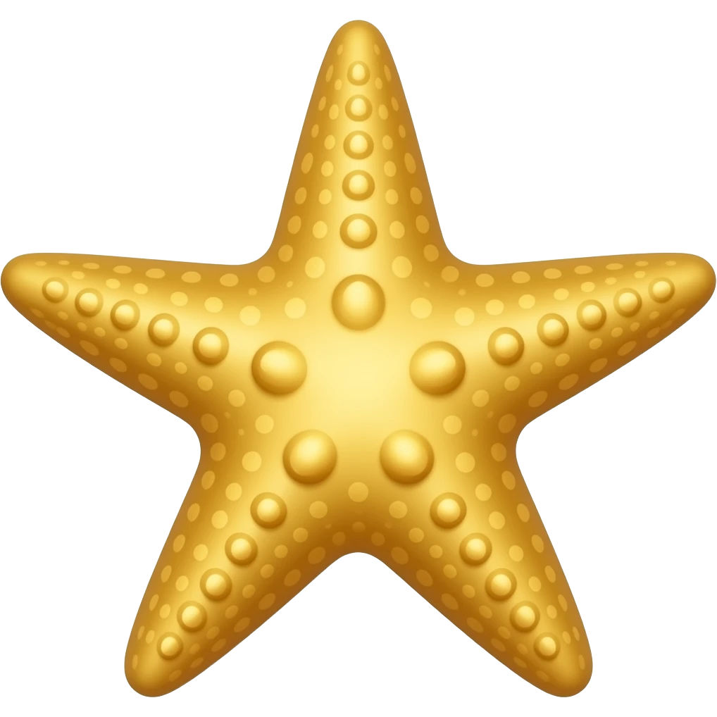 Gold starfish emoji