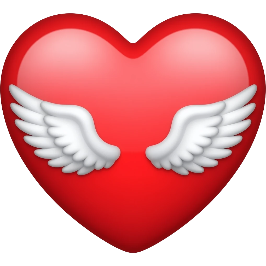 corazón con alas emoji