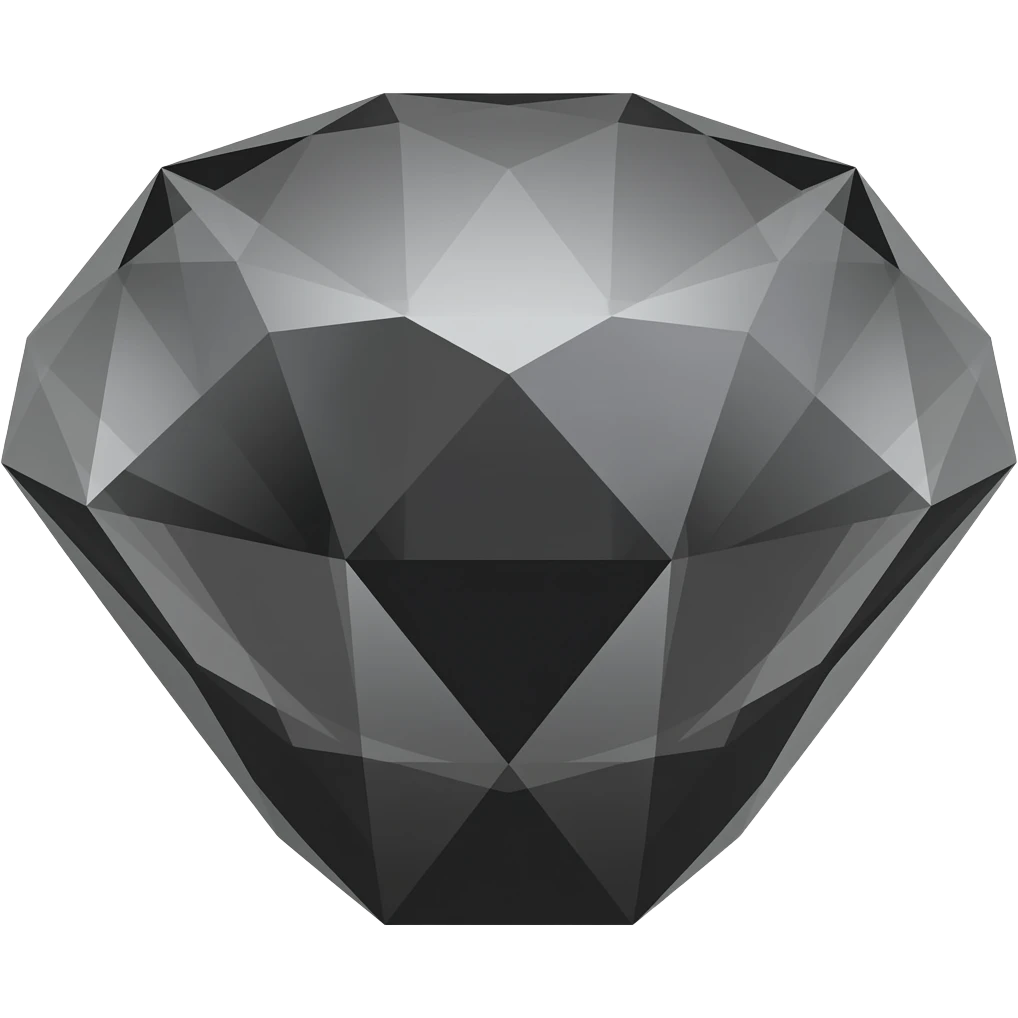 black Pear Cut Cut gem emoji