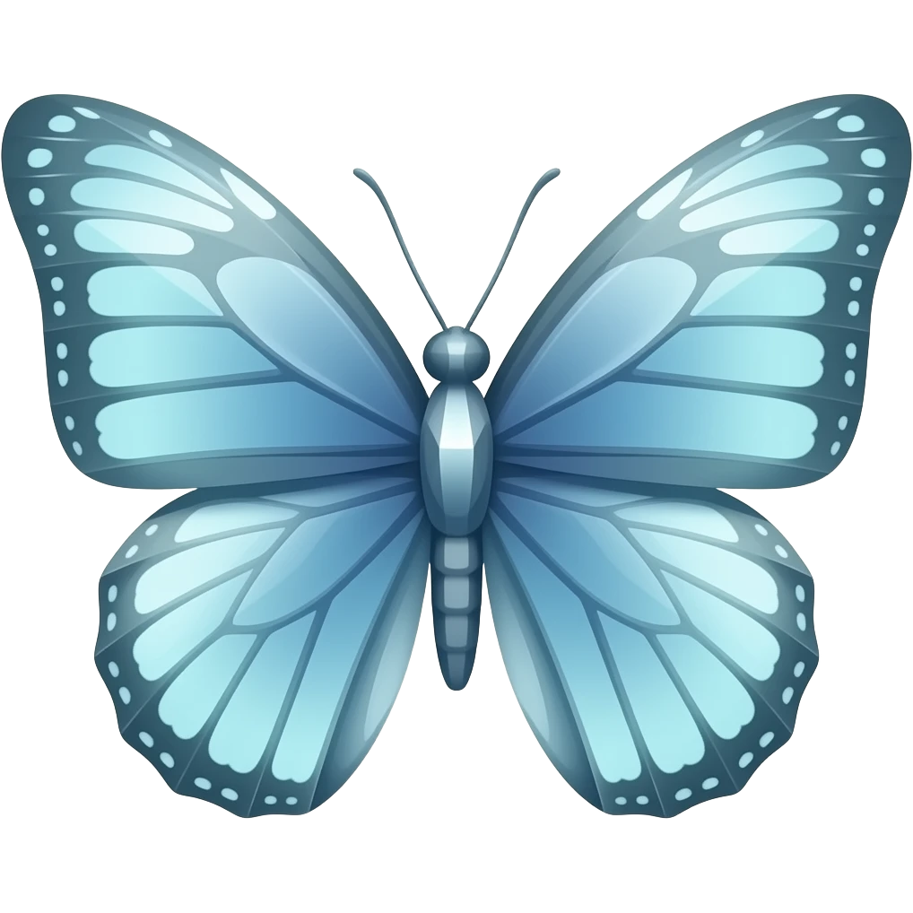 Butterfly prism crystal emoji