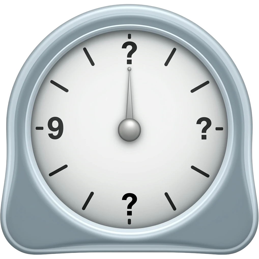 scale with question marks emoji