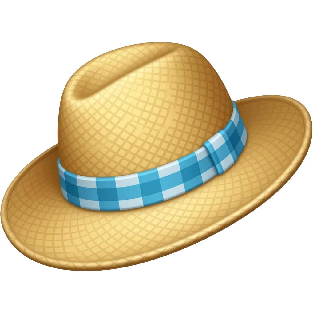 Hat for beach emoji