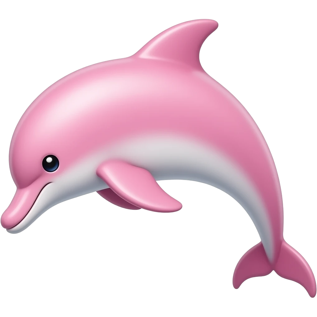 Pink dolfin emoji