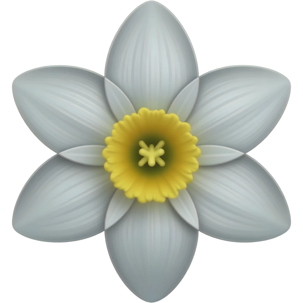 grey daffodil clip art emoji