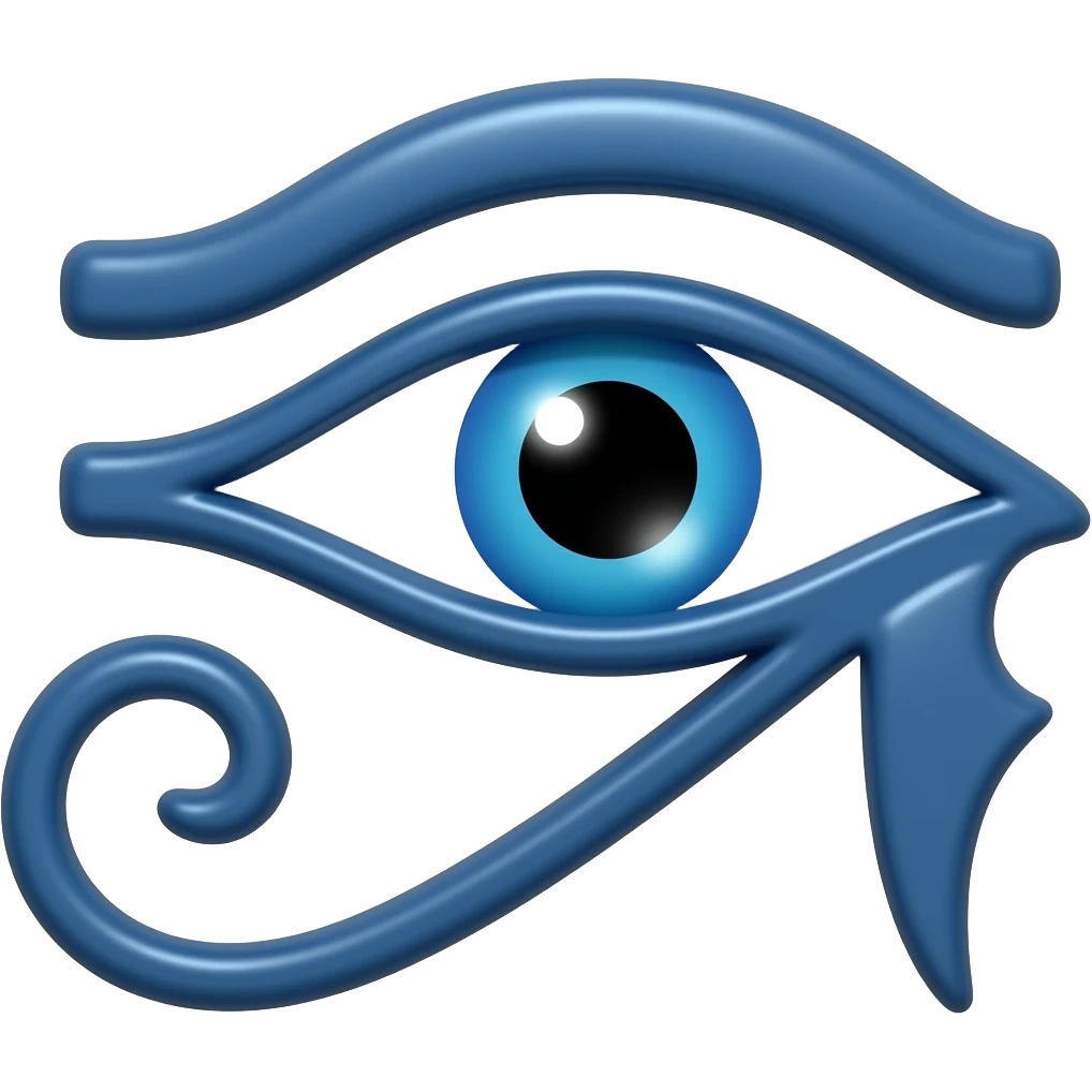 eye of horus symbol looking left emoji