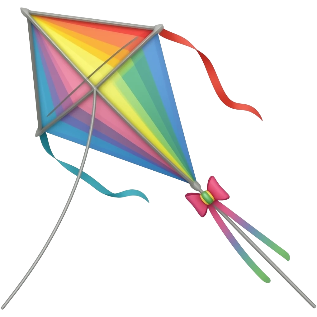 Flying a kite emoji