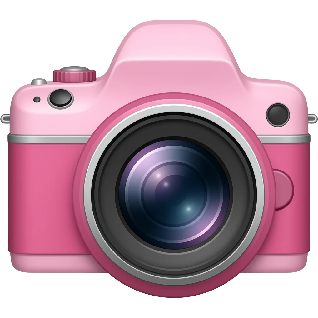pink camera emoji