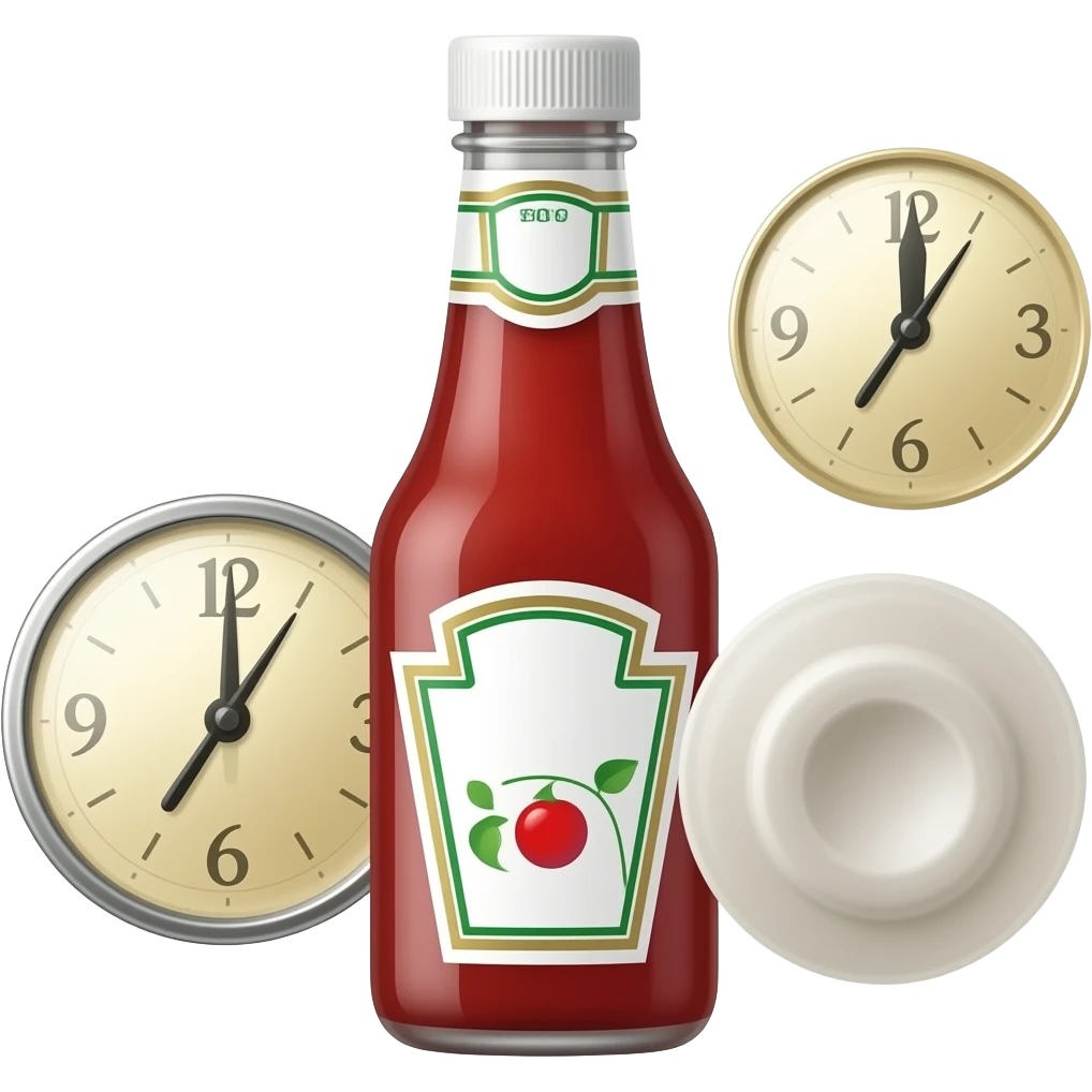 A kethup bottle emoji