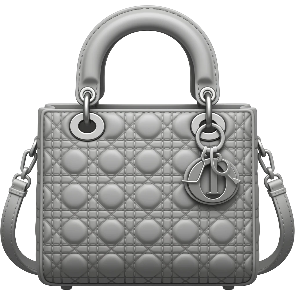 gray dior bag emoji