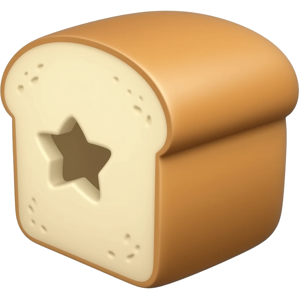 a bread with a bite out of it in a paper bag emoji
