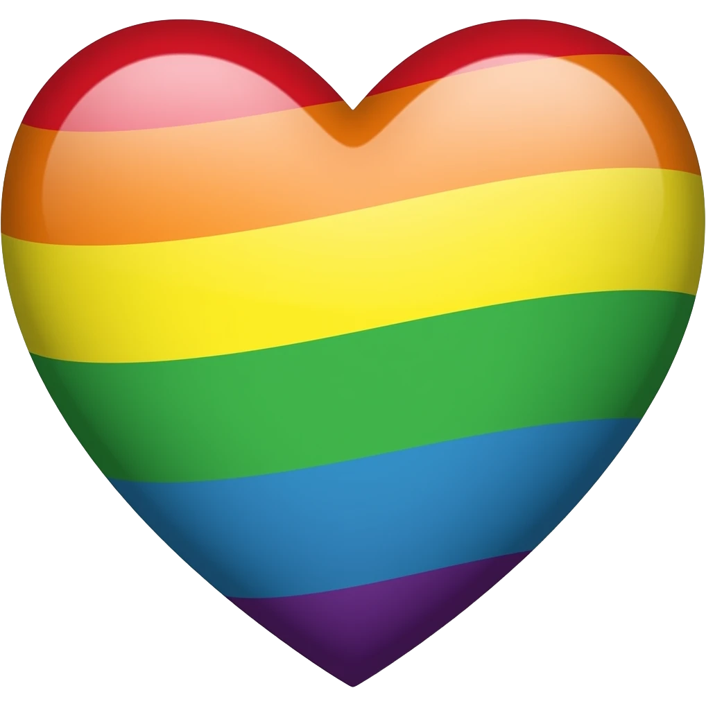 Corazón arcoiris emoji