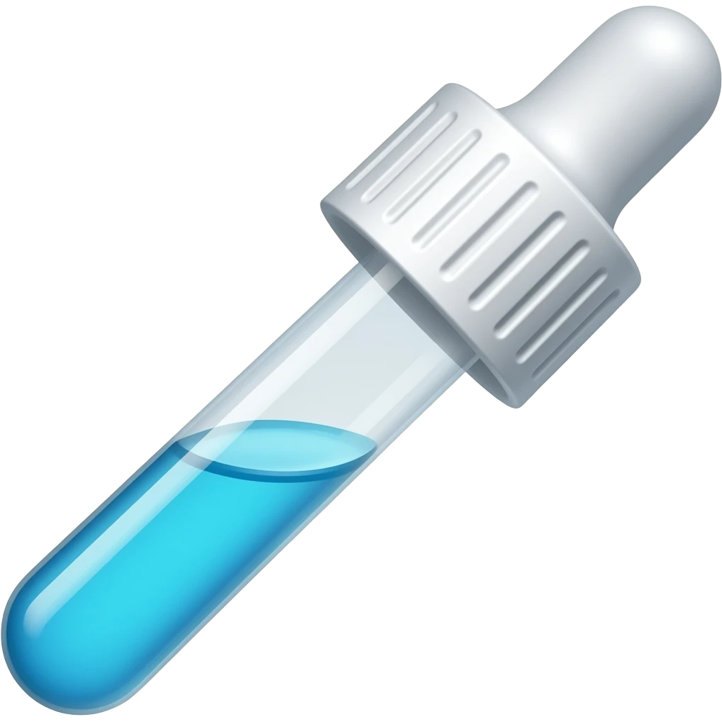 colored dropper emoji