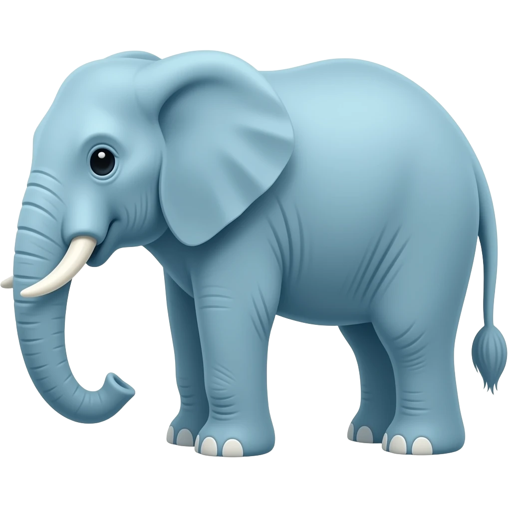 light blue elephant emoji