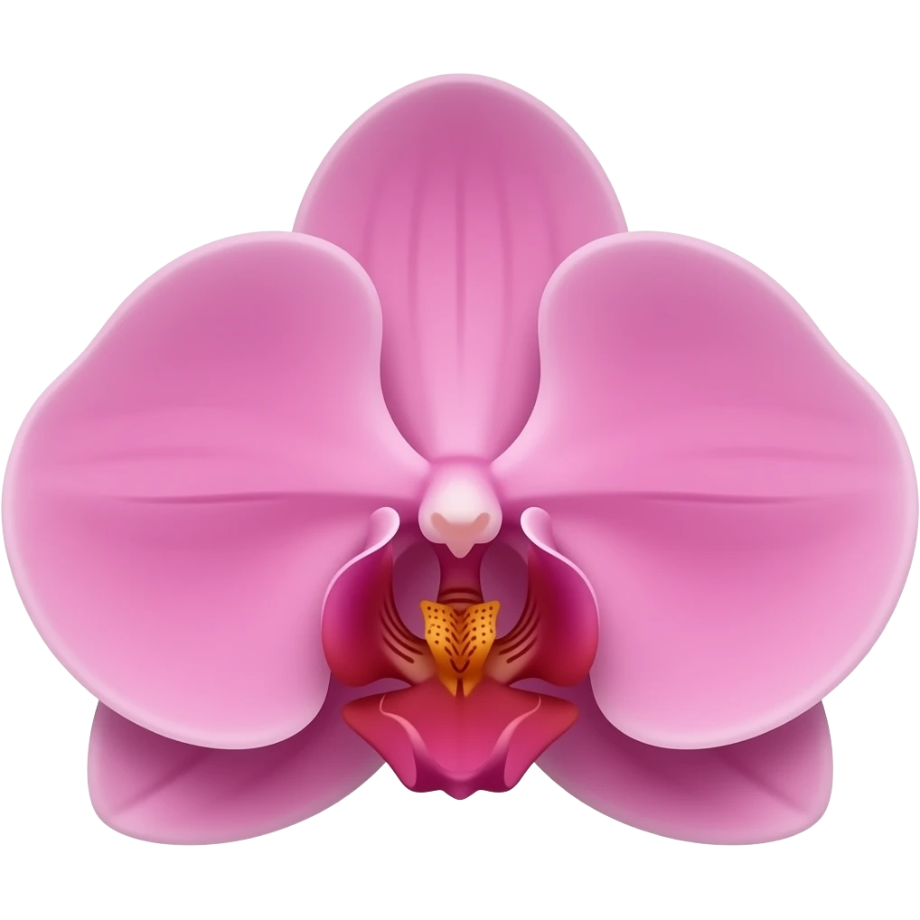 Pink orchid bark emoji