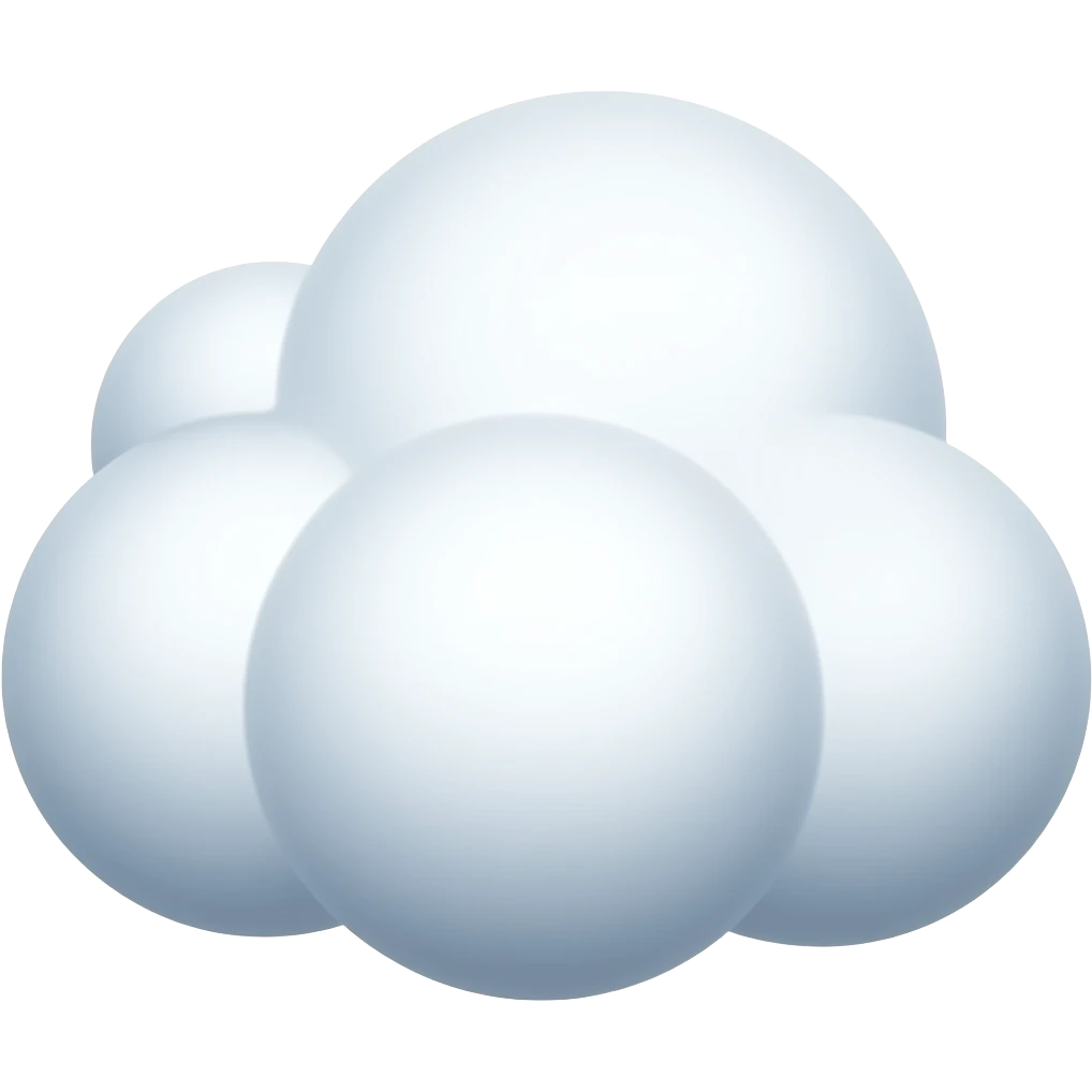 Windy cloud, emoji, simple emoji