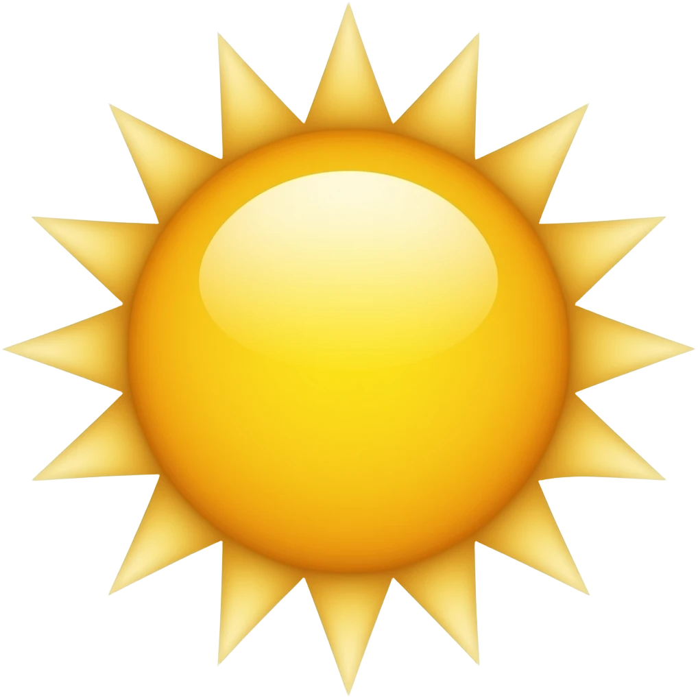 Sun emoji