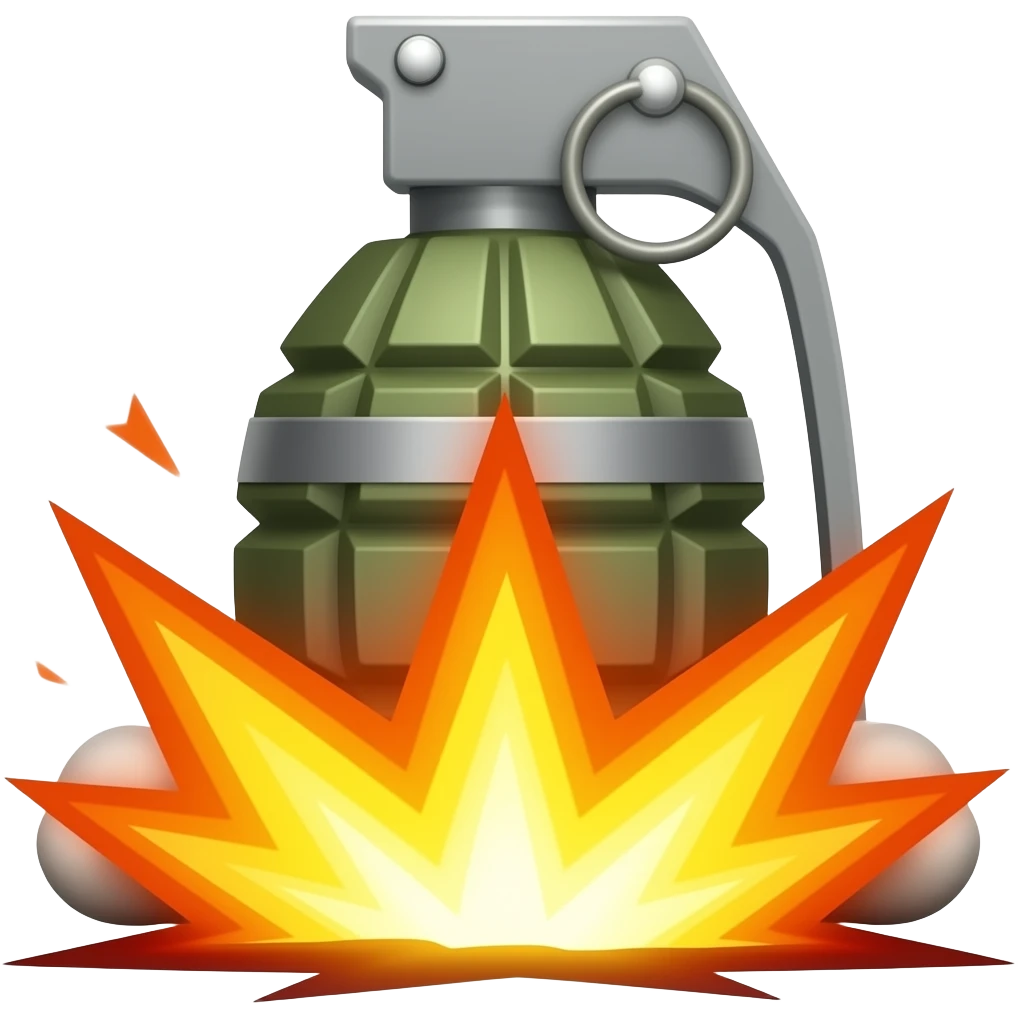 landmine blast animted emoji