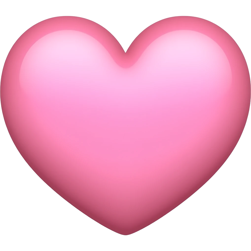 Baby pink heart emoji