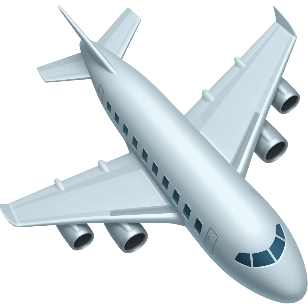 plane descending emoji
