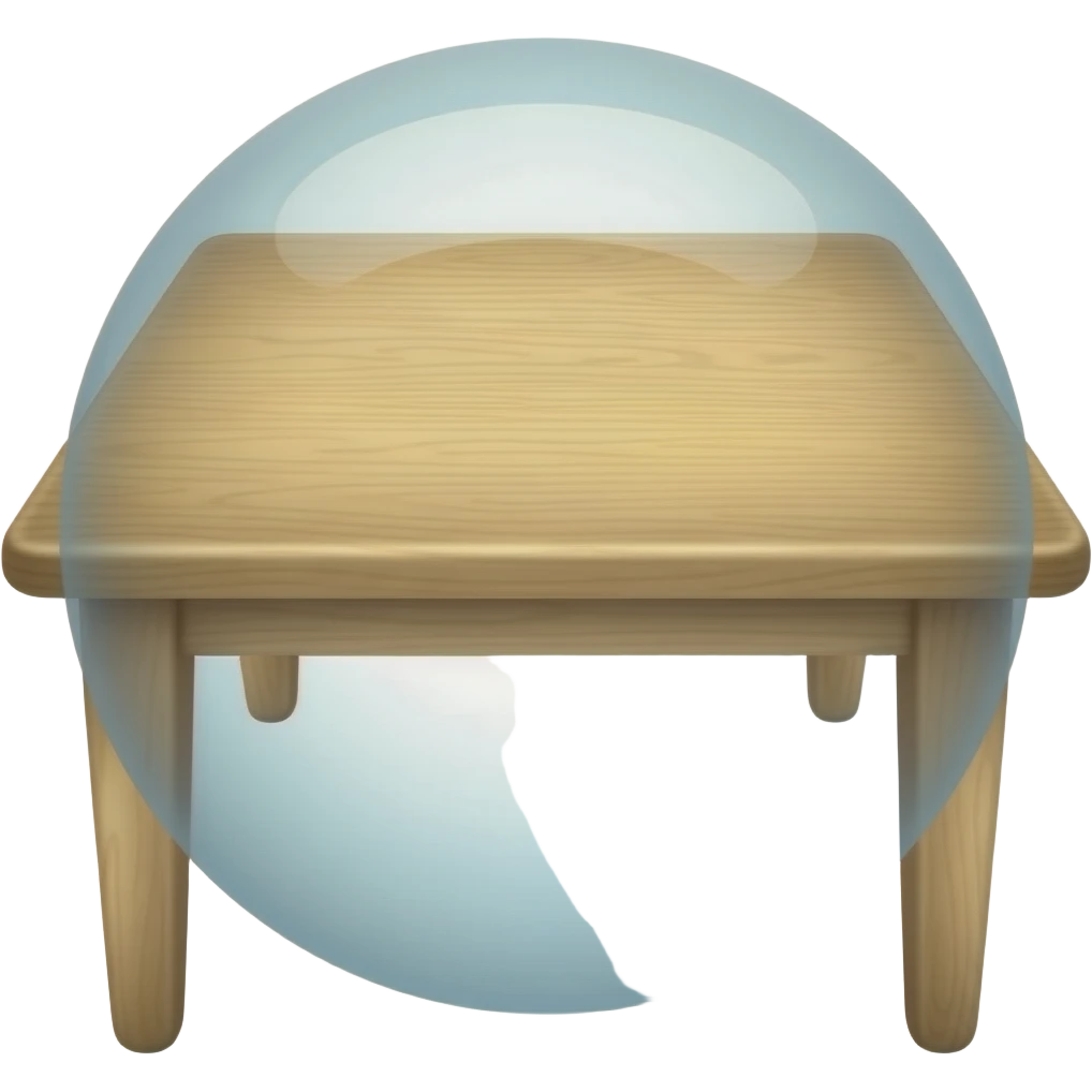 put a smaller ball on  a table emoji