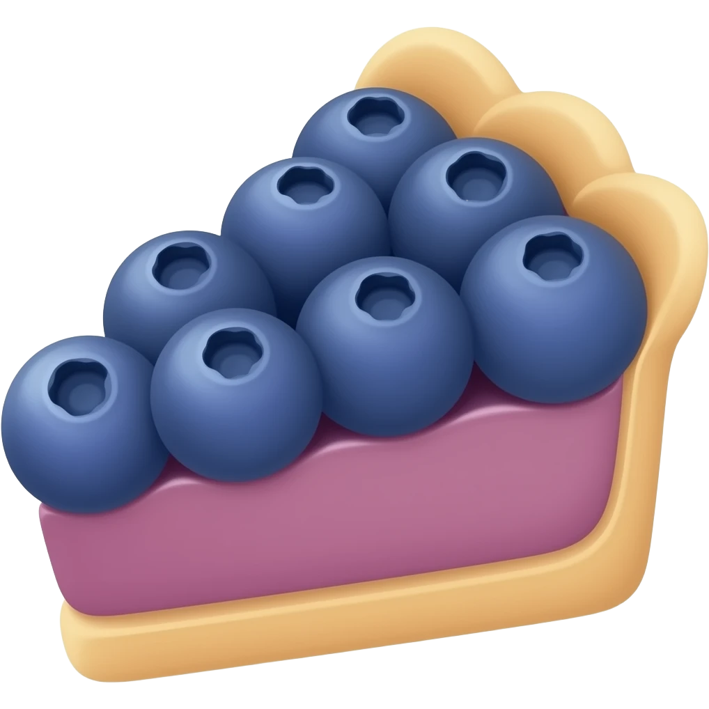 a blueberry pie emoji