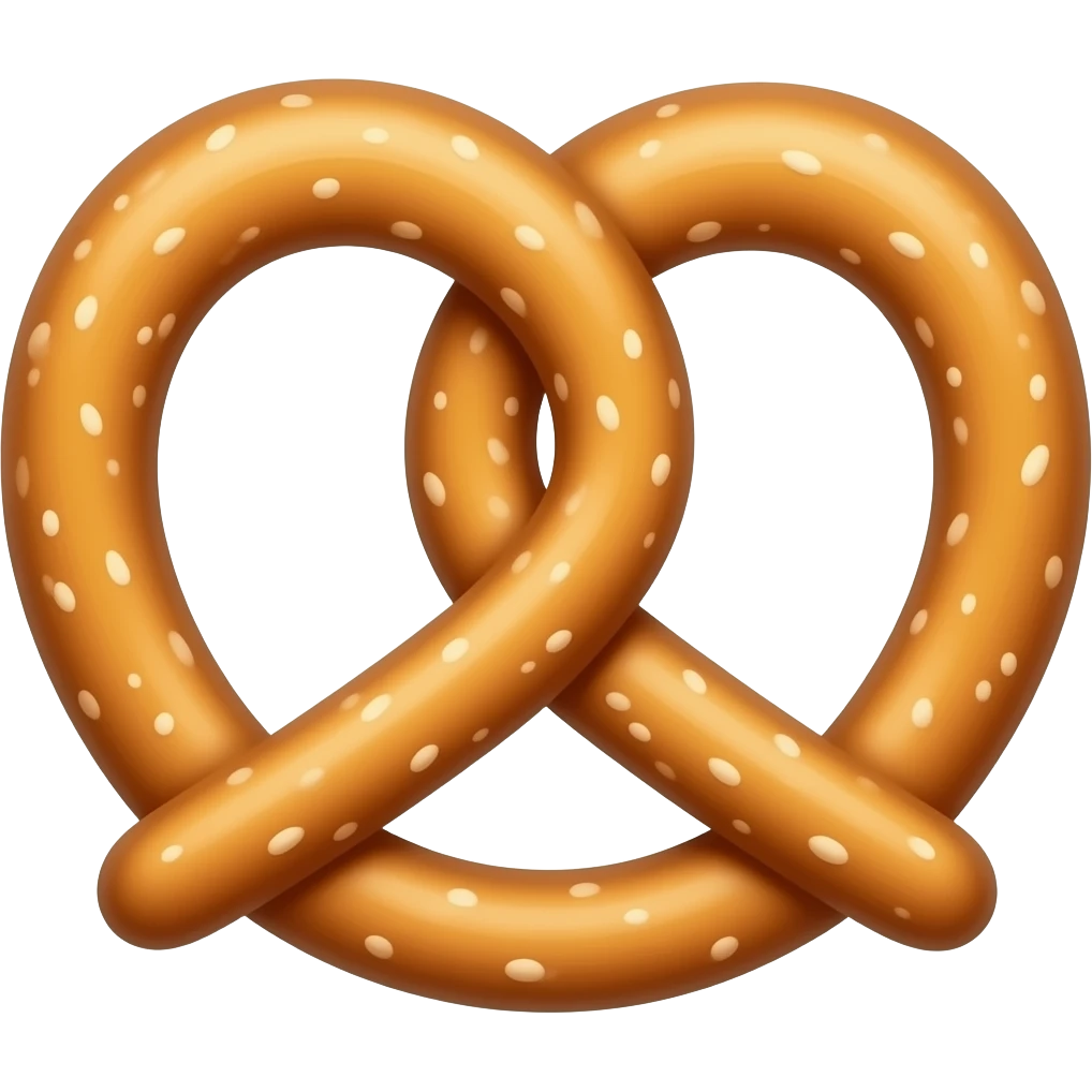 chocolate pretzel emoji