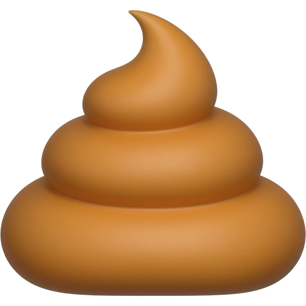 Tubo as orange turd emoji
