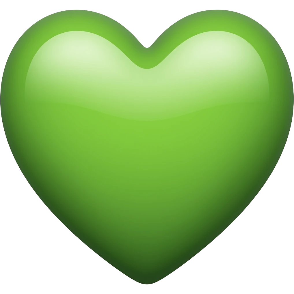 Corazón verde emoji