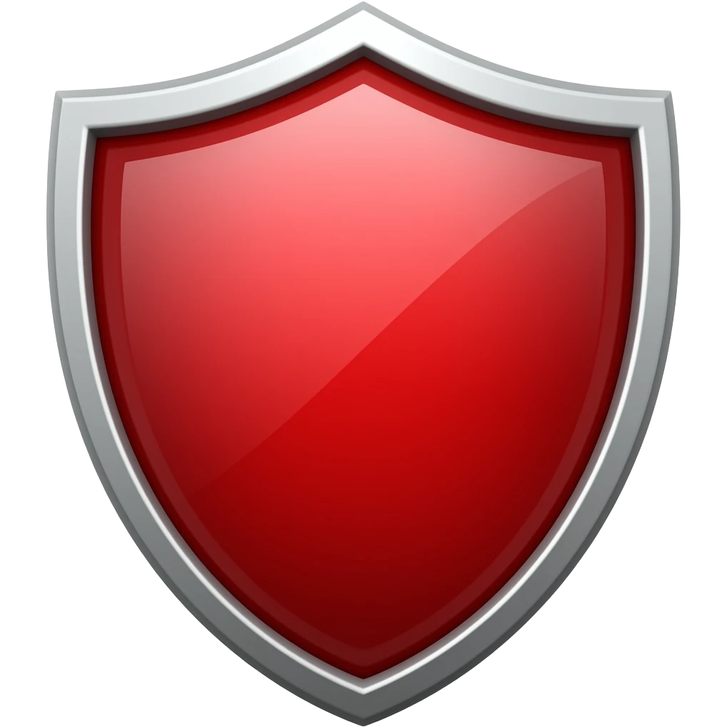 red shield emoji