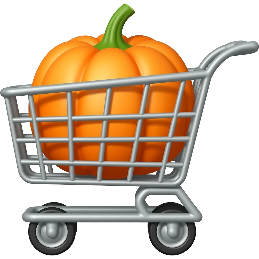 pumpkin cart emoji