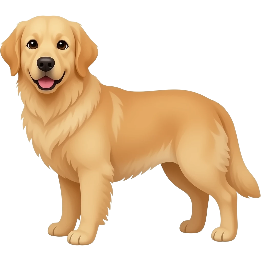 english cream golden retriever emoji