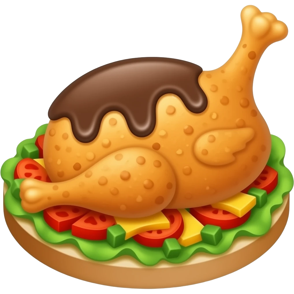 Caca chicken flavour emoji