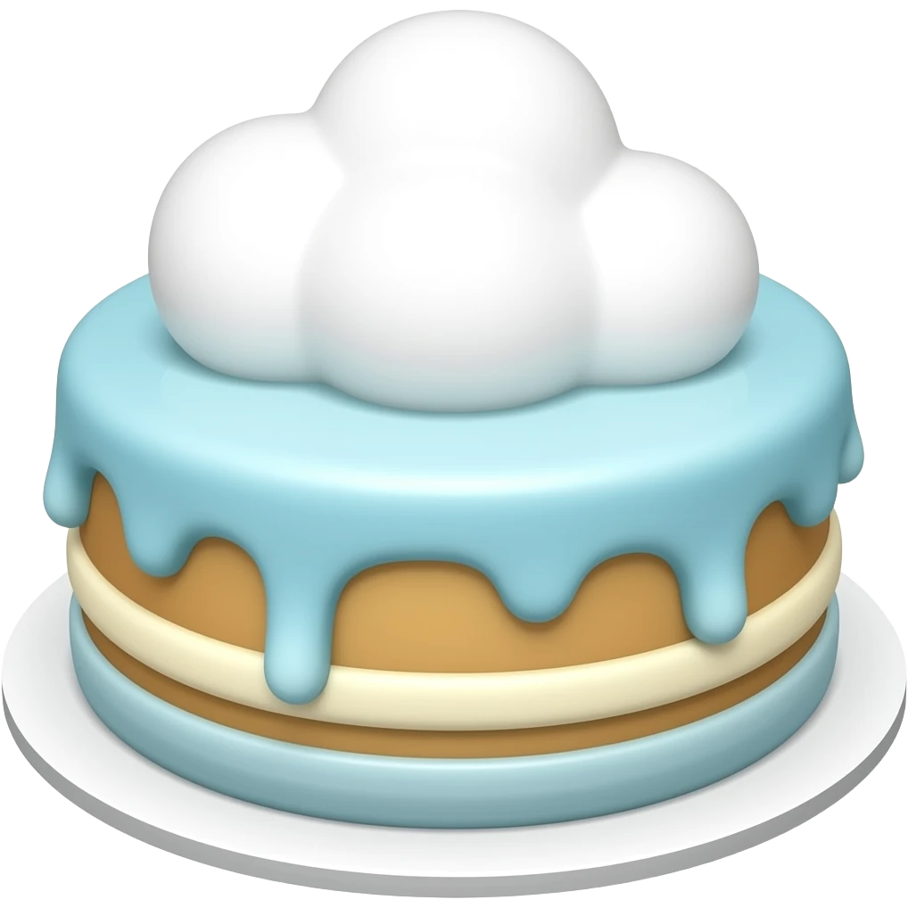 cloud cake emoji