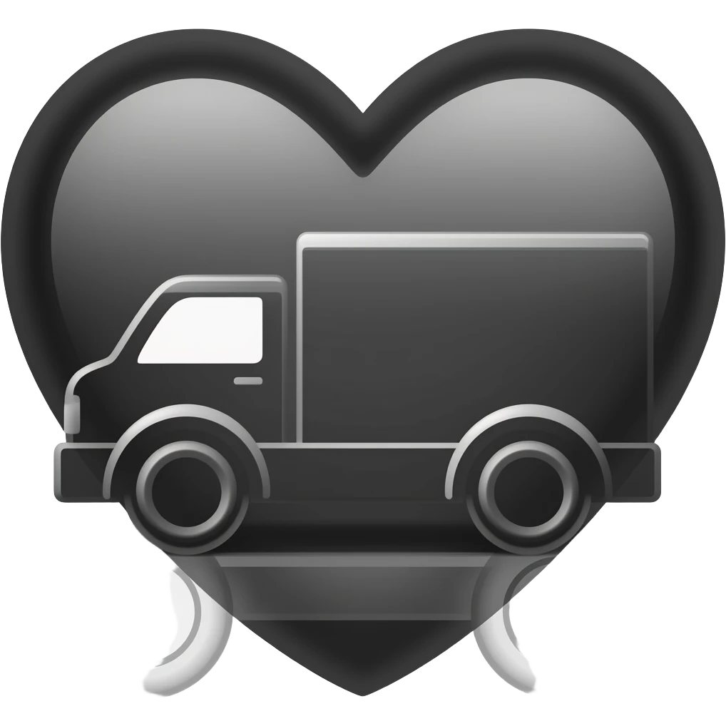 🚚🖤 emoji