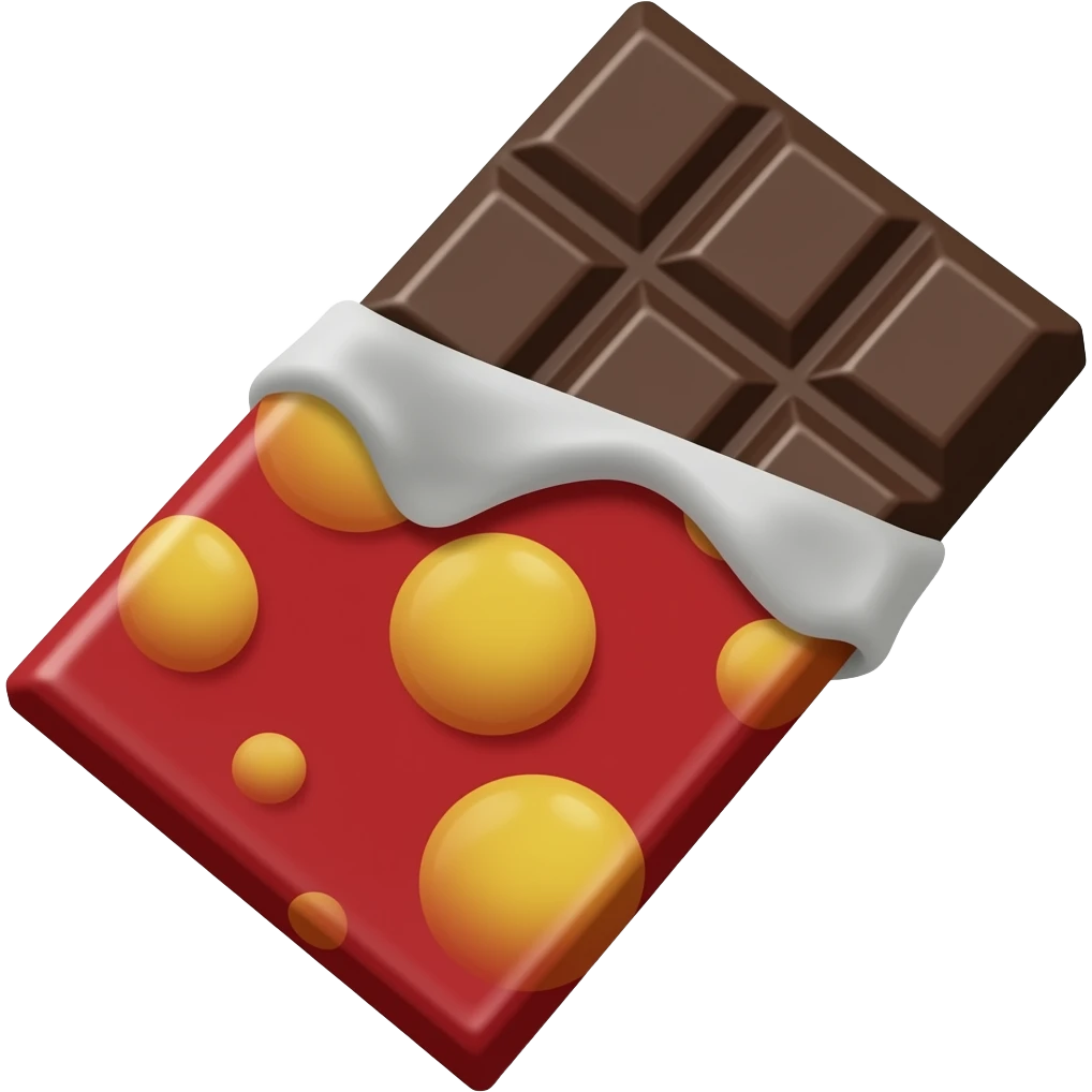 Bar of chocolate emoji