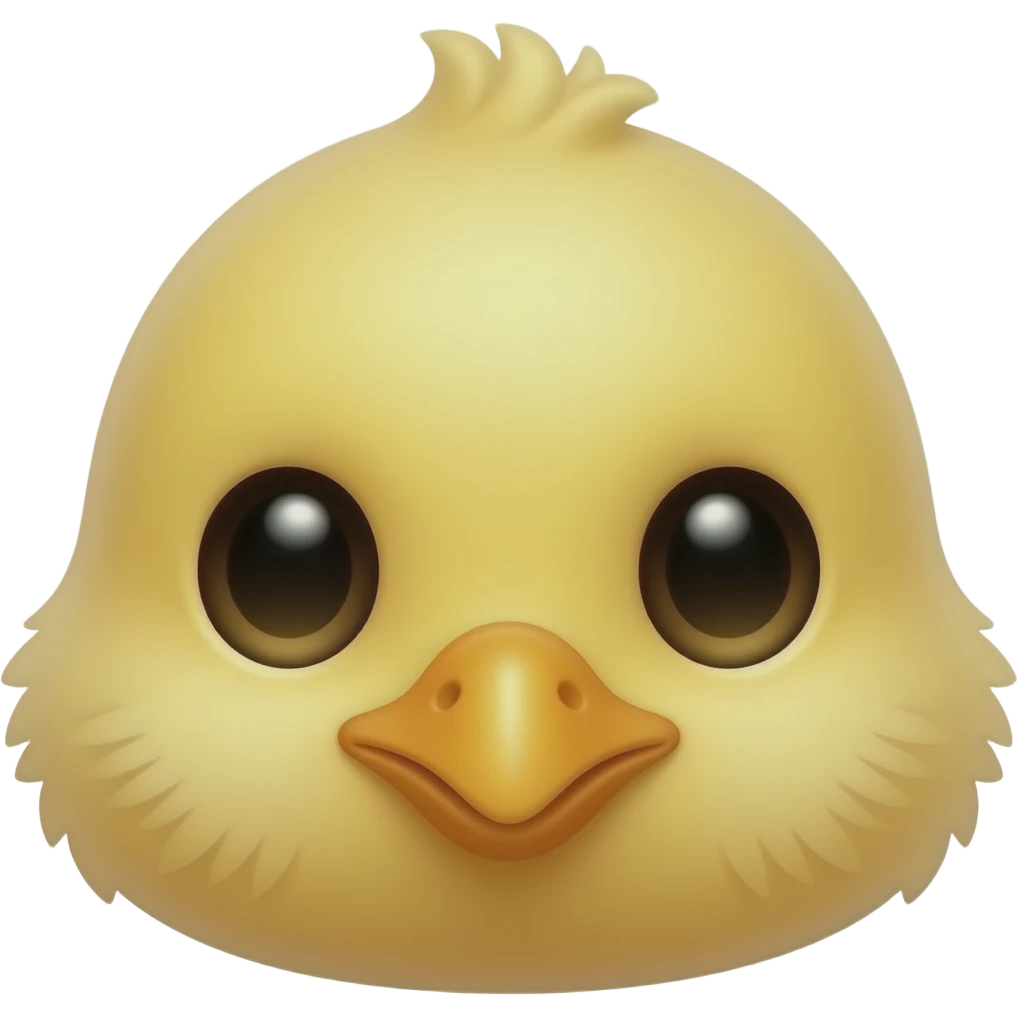Hatching Chick Face emoji