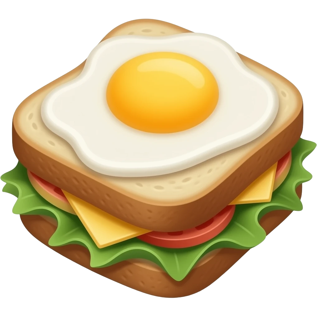 sandwich only with egg-mayonnaise emoji