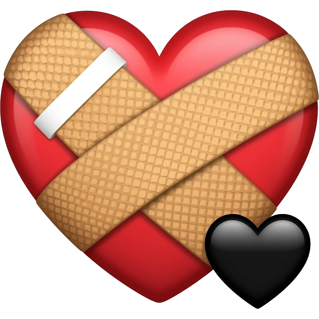 ❤️‍🩹+🖤 emoji