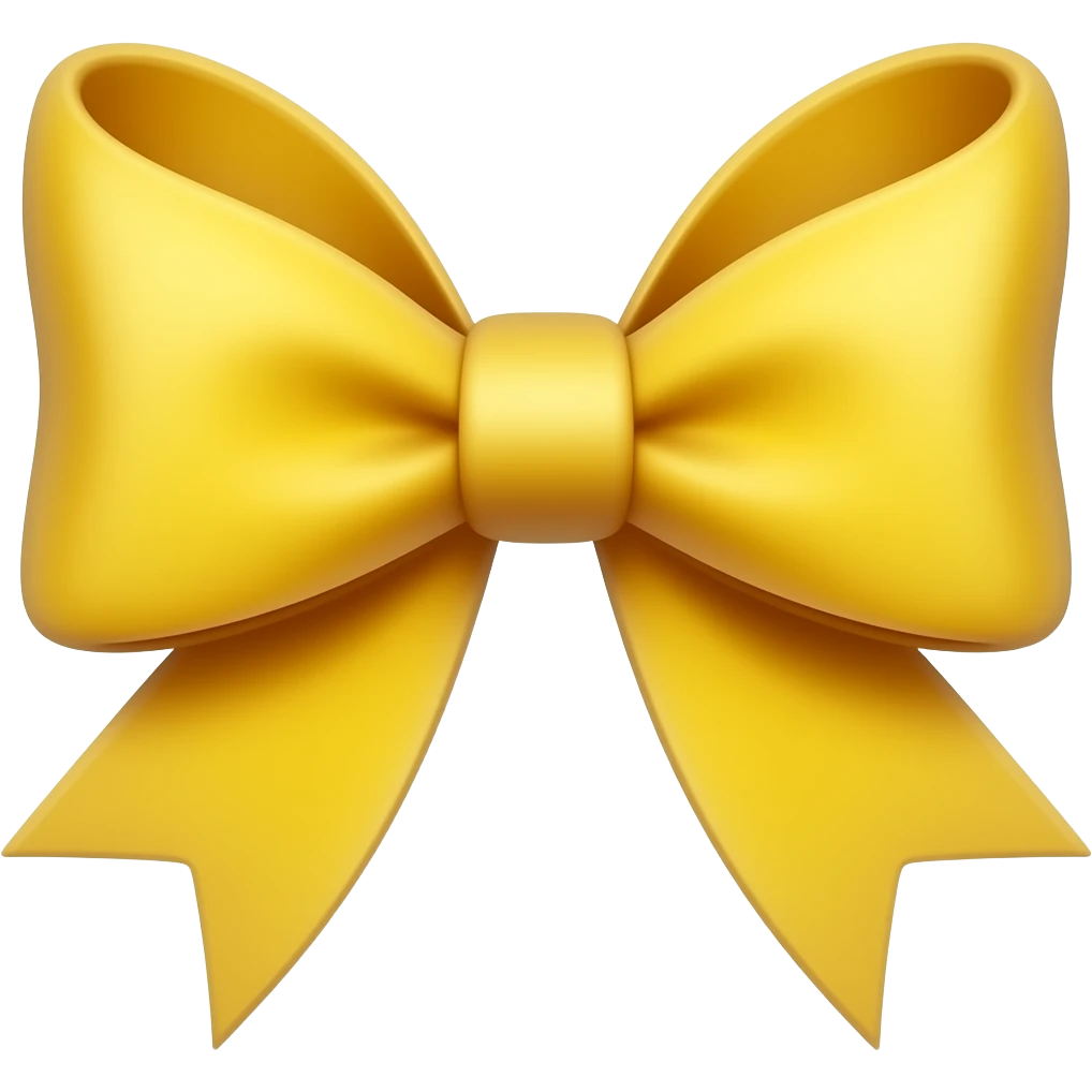 Yellow Bow emoji